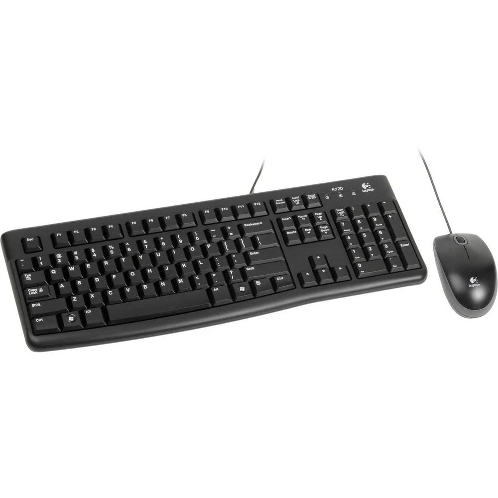 Комплект клавиатура и мышь Logitech Desktop MK121 цвет черный, USB, RTL