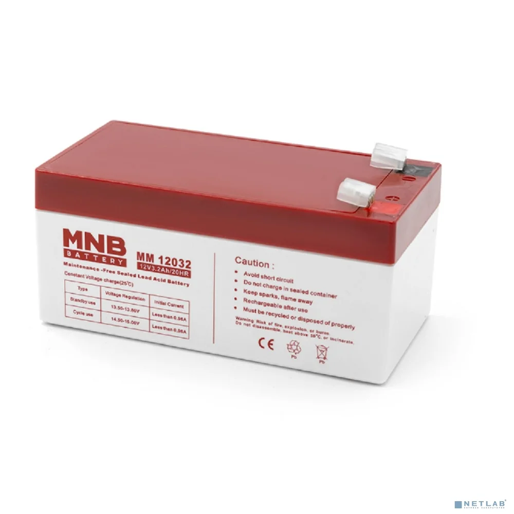 MNB Battery MNB MM 12032 (12V/3,2Ah) F1 {УТ-00003174}