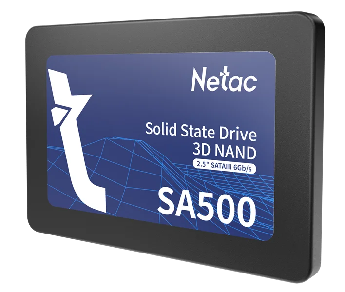 SSD накопитель Netac SSD SA500 240GB 2.5 SATAIII 3D NAND, R/W up to 520/450MB/s, TBW 120TB, 3y wty 3