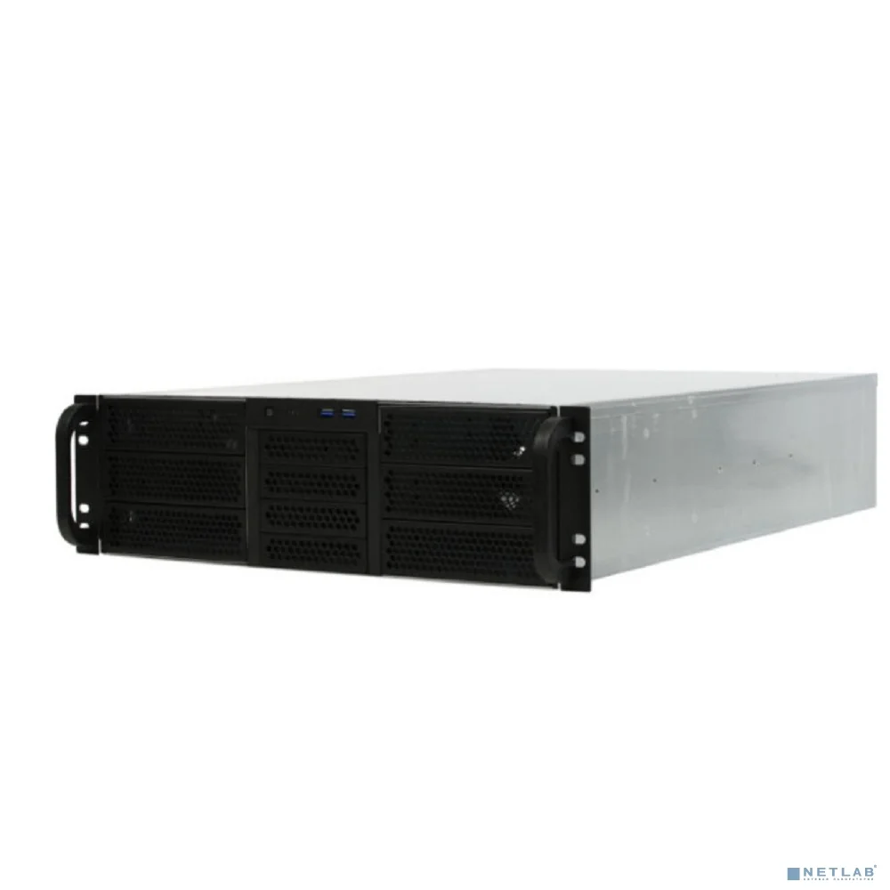 Procase RE306-D6H4-A-45 Корпус 3U server case,6x5.25+4HDD,черный,без блока питания(PS/2,mini-redundant,2U-redundant),глубина 450мм,MB ATX 12"x9.6",4slot