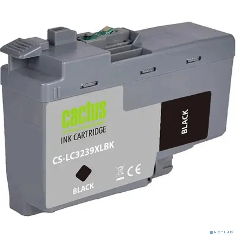 Картридж струйный Cactus CS-LC3239XLBK черный (129мл) для Brother HL-J6000DW/J6100DW