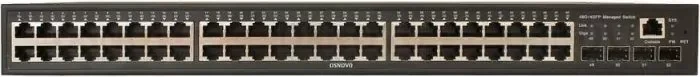 PoE Коммутатор OSNOVO SW-48G4X-2L Управляемый L3 PoE коммутатор на 48xGE RJ-45 + 4х10G SFP+ порта. Порты: 4 x GE (10/100/1000 Base-T) с PoE (до 90W, A+B) + 44 x GE (10/100/1000 Base-T) с поддержкой PoE (IEEE 802.3af