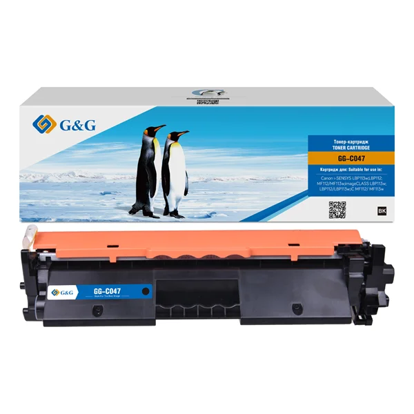 Тонер-картридж G&G GG-C047 черный (1600стр.) для Canon Canon i-SENSYS LBP113w;LBP112;MF112/MF113w