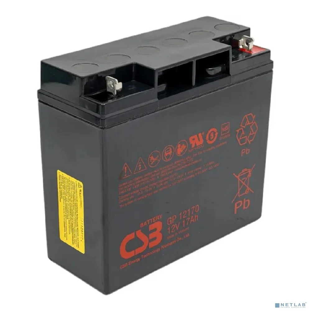 CSB Батарея GP12170 (12V 17Ah) B3 (под болт М5 с гайкой)