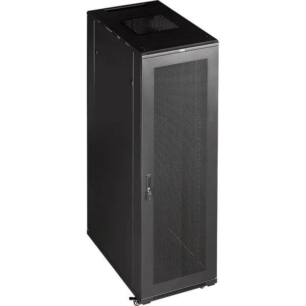 Шкаф Шкаф 19" Business, 22U 600x800, черный, передняя дв. перфорир., задняя дв. распашная перфорир.