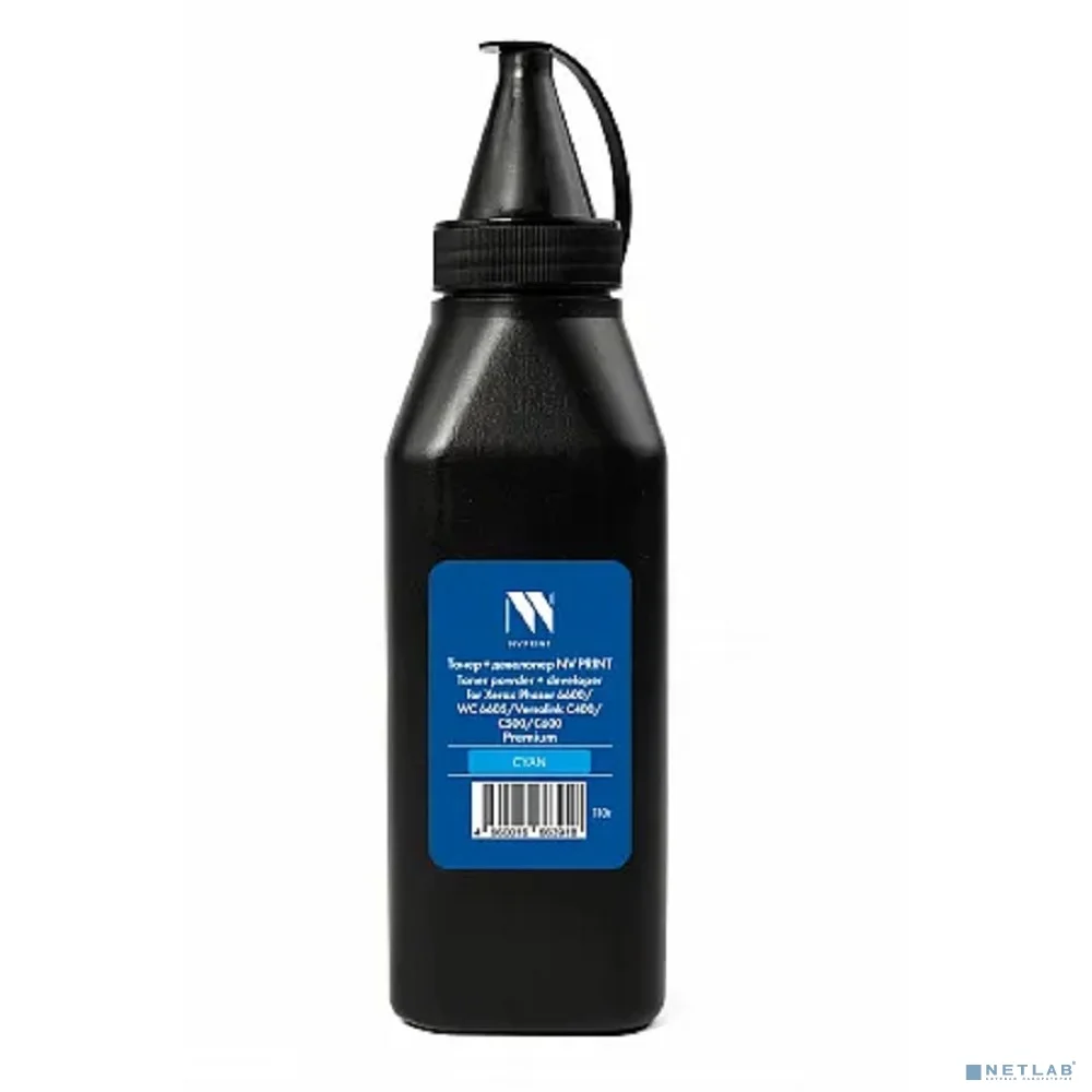 Тонер + девелопер NVP для Xerox Phaser 6600/WC 6605/Versalink 400/500/600 Premium (110г) Cyan совместимый