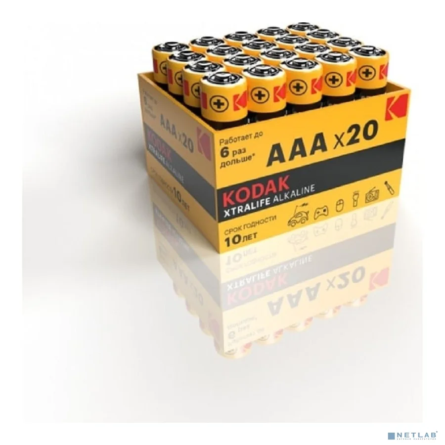 Kodak LR03-20 Bulk Xtralife Alkaline (20/360/34560) (20 шт. в уп-ке)