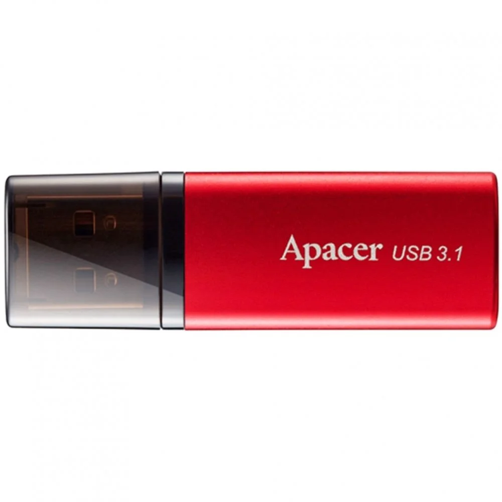 USB накопитель Apacer AH25B AP128GAH25BR-1 USB 3.1 128GB Gen 1, Red/Black, Metal case, RTL (916303)