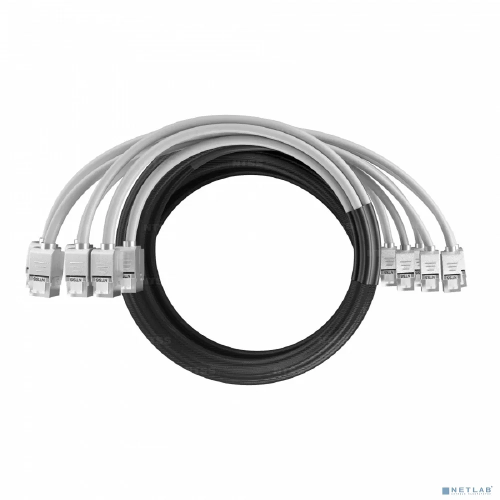 NTSS Кабельная сборка NTSS PREMIUM 6pc, FTP CAT5e, оконцована разъемами KEYSTONE RJ45 FTP CAT5e, заделка в чулке, вывод 0.6м, длина 13м, LSZH, серый NTSS-PC-PM-6-FTP-RJ45KJ-5e-S-0.6-13.0-LSZH-GY