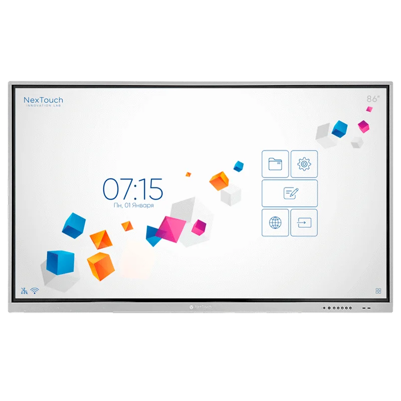 Интерактивный дисплей Интерактивная панель NextPanel 86  86", 4К (3840*2160), 450 кд/м2, 4000:1, IR, 10 мс, 20 касаний, ОС Android86", 4К (3840*2160), 450 кд/м2, 4000:1, IR, 10 мс, 20 касаний, ОС Android