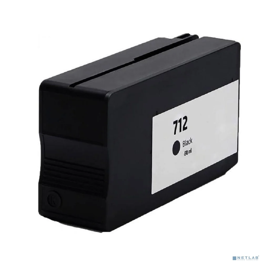Картридж Hi-Black 712 (3ED71A) HP DesignJet T650/T630/T250/T230/T210/Studio Plotter Printers, Bk