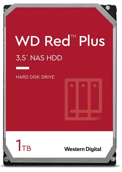 Жесткий диск Western Digital Red Plus NAS HDD 3.5" SATA 12Tb, 7200RPM, 256MB buffer, WD120EFBX, 1 year