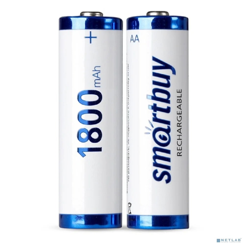 Smartbuy (SBBR-2A02BL1800) Аккумулятор NiMh Smartbuy AA/2BL 1800 mAh (24/240)(2шт. в уп-ке)