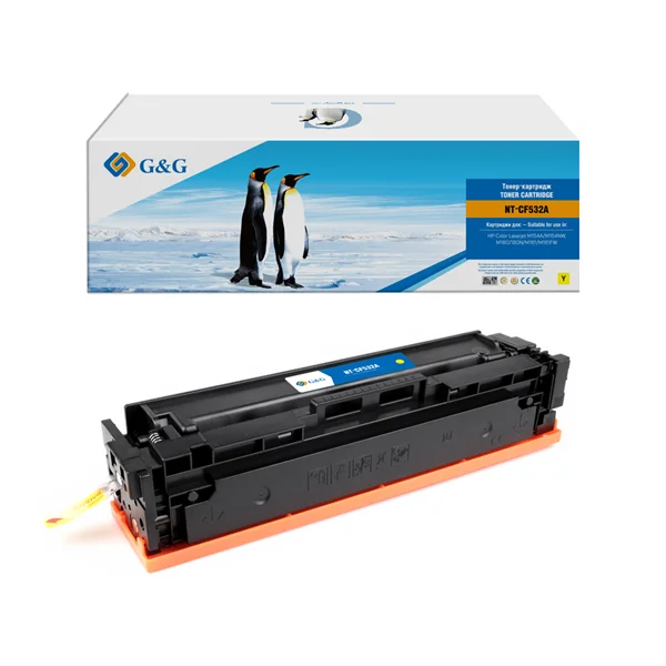 Картридж G&G GG-CF532A CF532A желтый (900стр.) для HP CLJ M154A/M154NW M180/180N/M181/M181FW