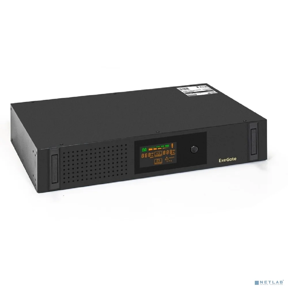 Повреждение упаковки Exegate EX293851RUS ИБП ExeGate ServerRM UNL-2000.LCD.AVR.2SH.3C13.USB.2U <2000VA/1200W, Color LCD, AVR, 2*Schuko+3*C13, USB, 2U, установка в стойку, Black>