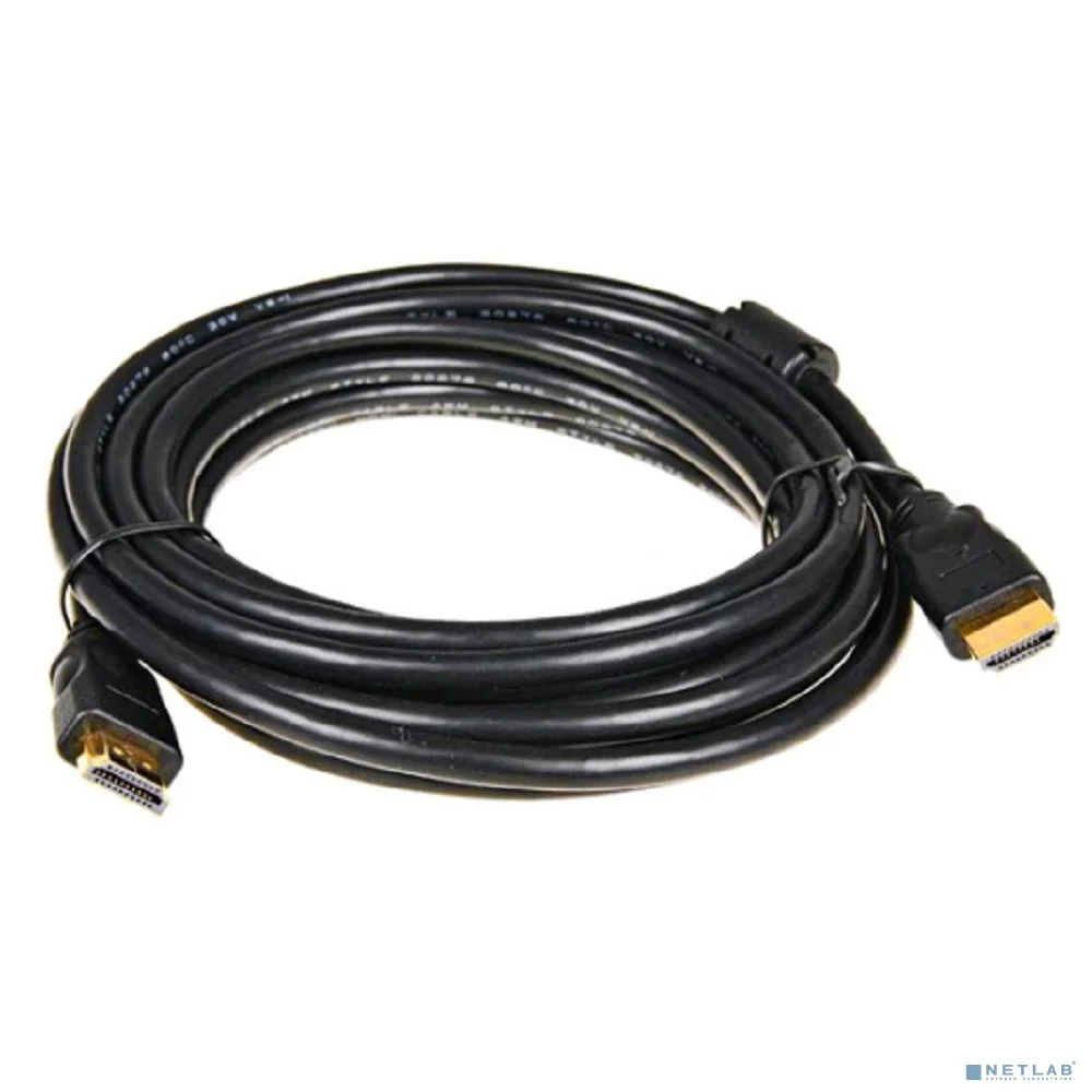 5bites APC-014-020 Кабель HDMI M / HDMI M V1.4b, высокоскоростной, ethernet+3D, зол.разъемы, ферр.кольца, 2м.