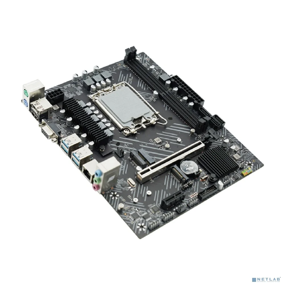 AFOX B760D5-MA-V4 (Socket 1700, mATX, 2*DDR5(64Gb), VGA/ HDMI/DP, 3*SATA3, 2*M.2, 1*PCIEx16/1*PCIEx1, 4*USB 3.0, 2 x PS/2, LAN 1*1G, RTL)