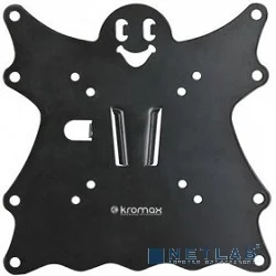 Kromax CASPER-200 black, Кр. стал. наст. для TV 15"-40", max 30 кг, 0 ст св., от ст. 21 мм, max VESA 200x200 мм.