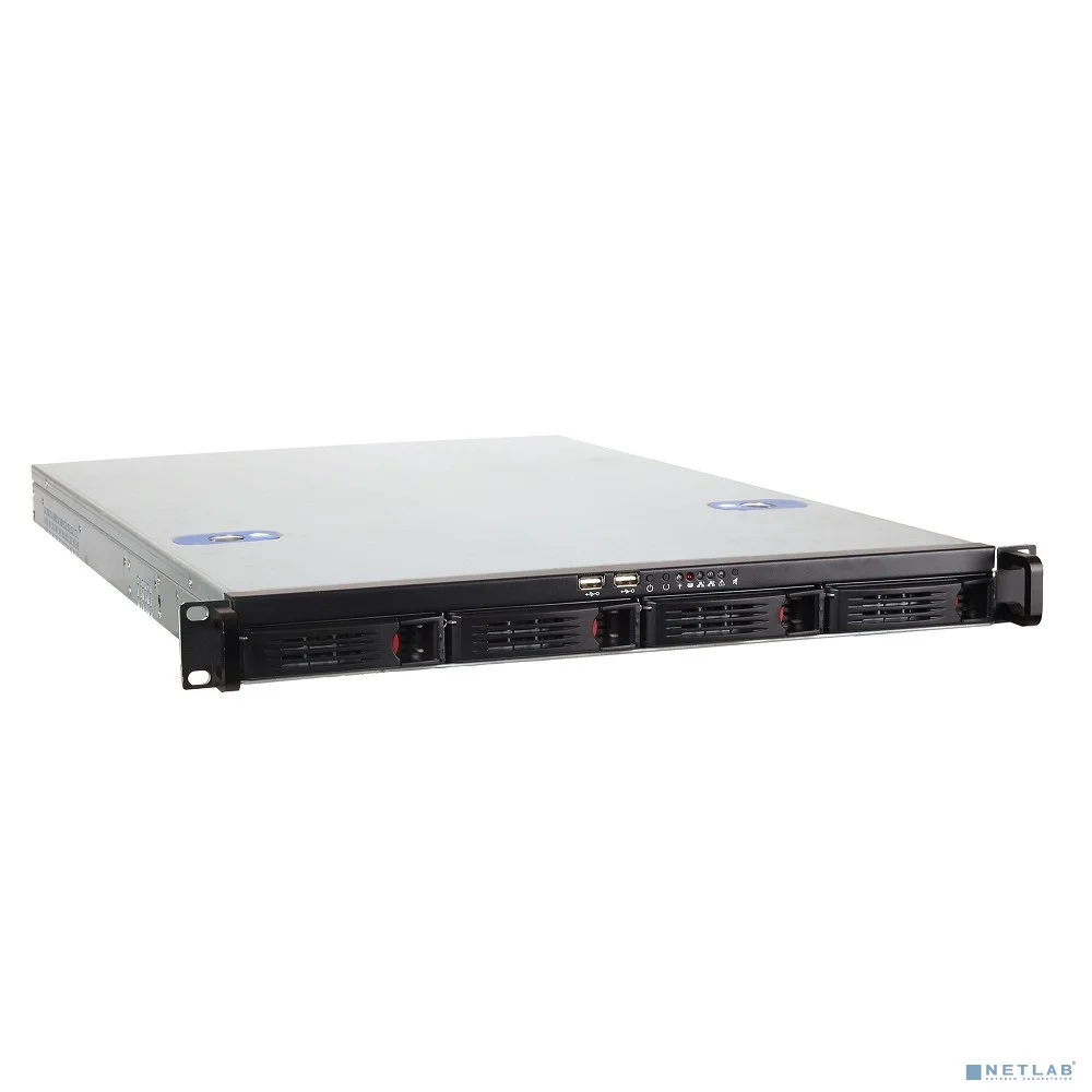 Exegate EX265520RUS Серверный корпус Pro 1U660-HS04 <RM 19", высота 1U, глубина 660, БП 400ADS, 4xHotSwap, USB>