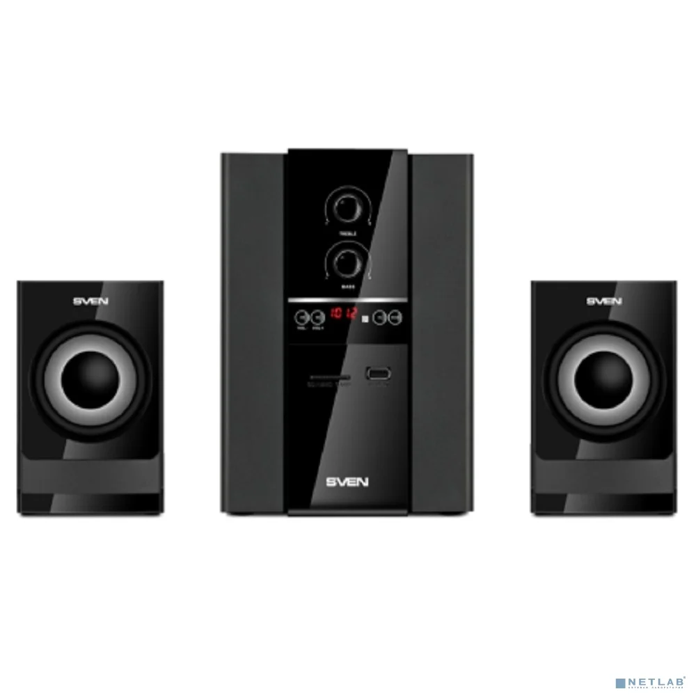 Повреждение упаковки АС MS-1821, черный (44 Вт, Bluetooth, пульт, дисплей, FM, USB, SD)