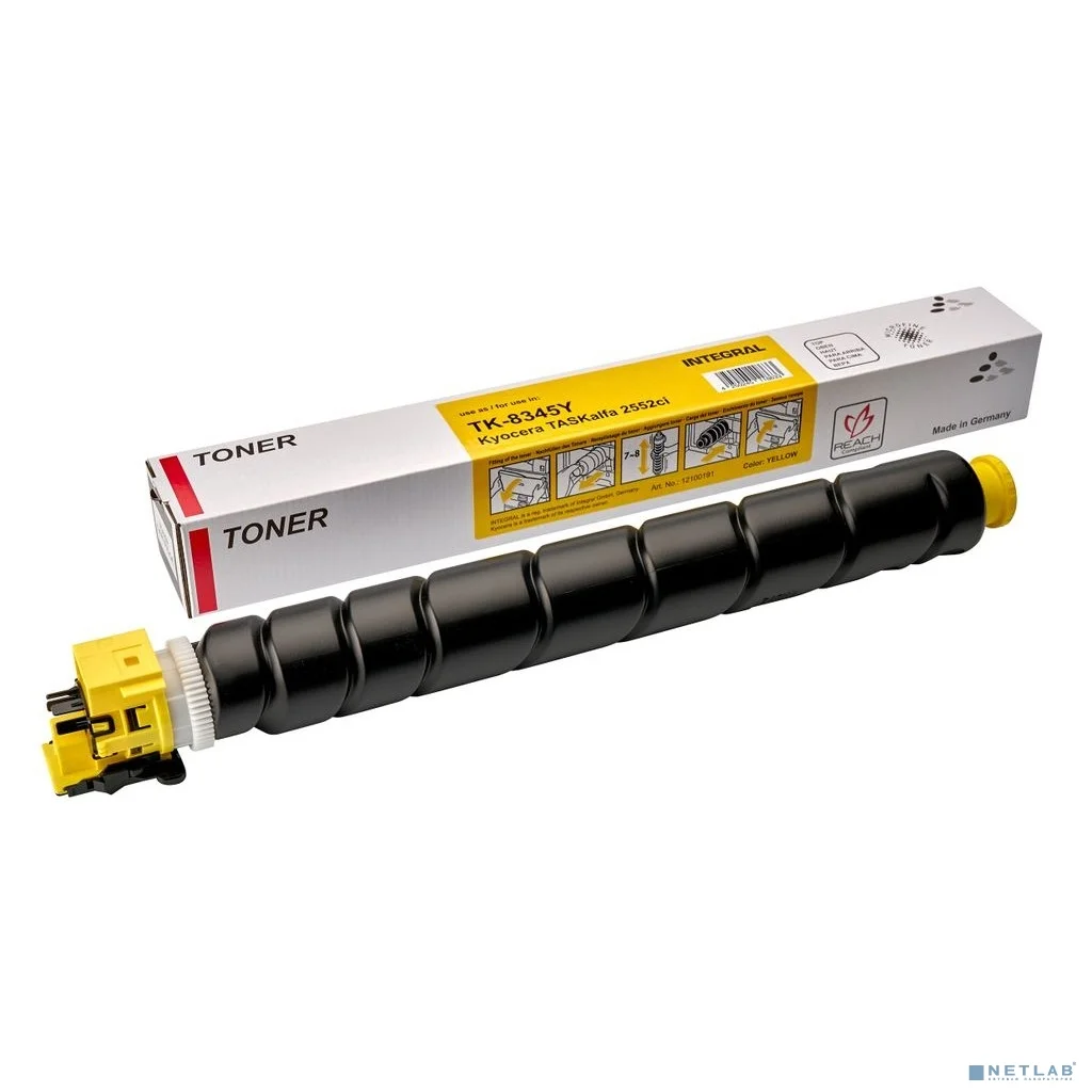 INTEGRAL TK-8345Y Тонер-картридж для Kyocera TASKalfa 2552ci/2553ci (12000 стр.) желтый, с чипом