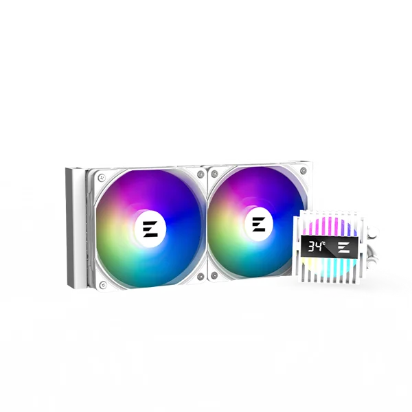 Система водяного охлаждения Zalman CPU Liquid Cooler 240mm, ARGB, white