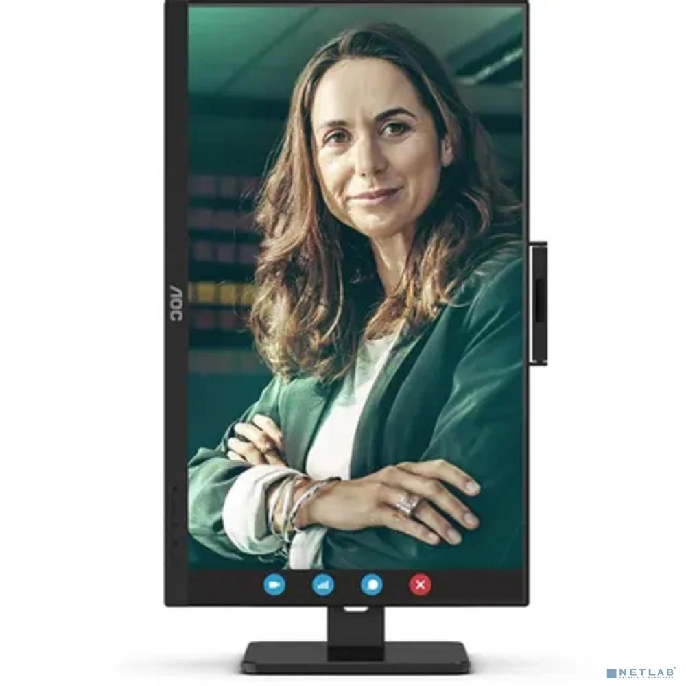 LCD AOC 23.8'' 24P3QW {IPS 1920x1080 75Hz 4ms 178/178 300cd 2xHDMI1.4 DisplayPort1.2 4xUSB3.2 WEBCam MM}