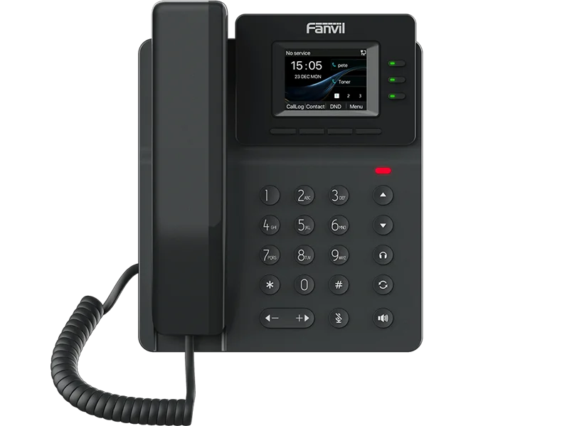 SIP-Телефон Fanvil V60W (Замена X301W), 4 SIP-акк., 2,4", 320x240 Цвет. Экран, POE, БП в комп., 2x100 Mbps, Wi-Fi 6, BT 5.4