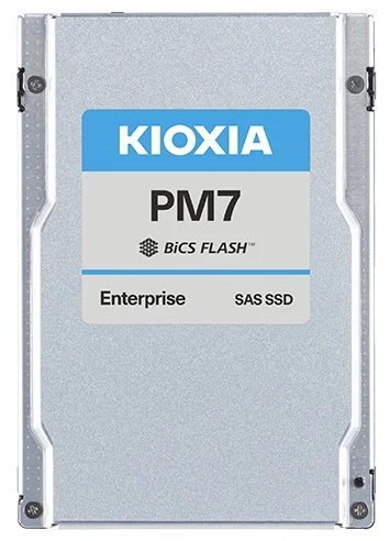 SSD накопитель KIOXIA Enterprise SSD 2,5"(SFF), PM7-R, 1920GB (1.92TB), SAS 24G (SAS-4, 22,5Gbit/s), R4200/W3400MB/s, IOPS(R4K) 720K/155K, MTTF 2,5M, 1DWPD/5Y (Read Intensive), TLC, 15mm (replace KPM61RUG1T92)