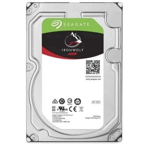 Жесткий диск HDD SATA-III Seagate 6Tb, ST6000VN001, IronWolf Guardian NAS, 5400 rpm, 256Mb buffer (analog ST6000VN0033), 1 year