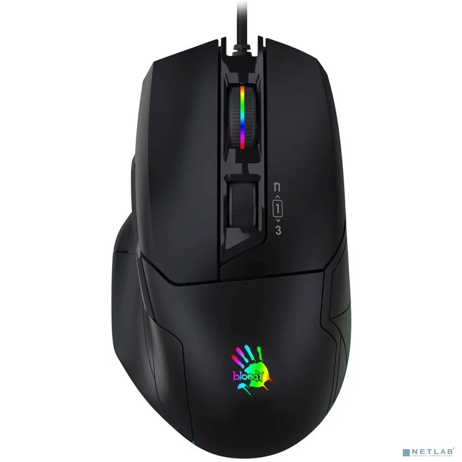 Мышь A4Tech Bloody W70 Max черный оптическая (10000dpi) USB (10but)