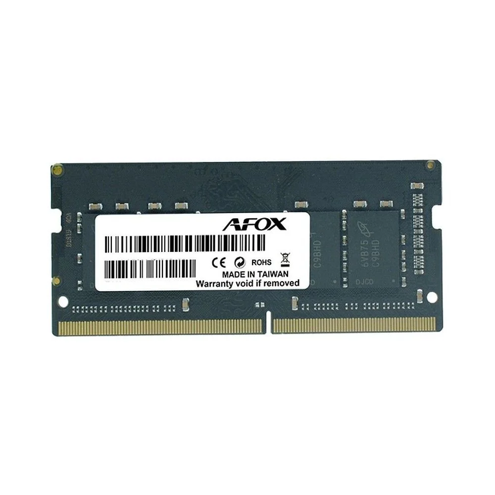Модуль памяти Afox 16GB DDR4 3200Mhz SO-DIMM Single Channel Package (1x16GB) PC4-25600, 260- Pin, Non-ECC, Un-Buffered, CL 22-22-22-52, 1.2V