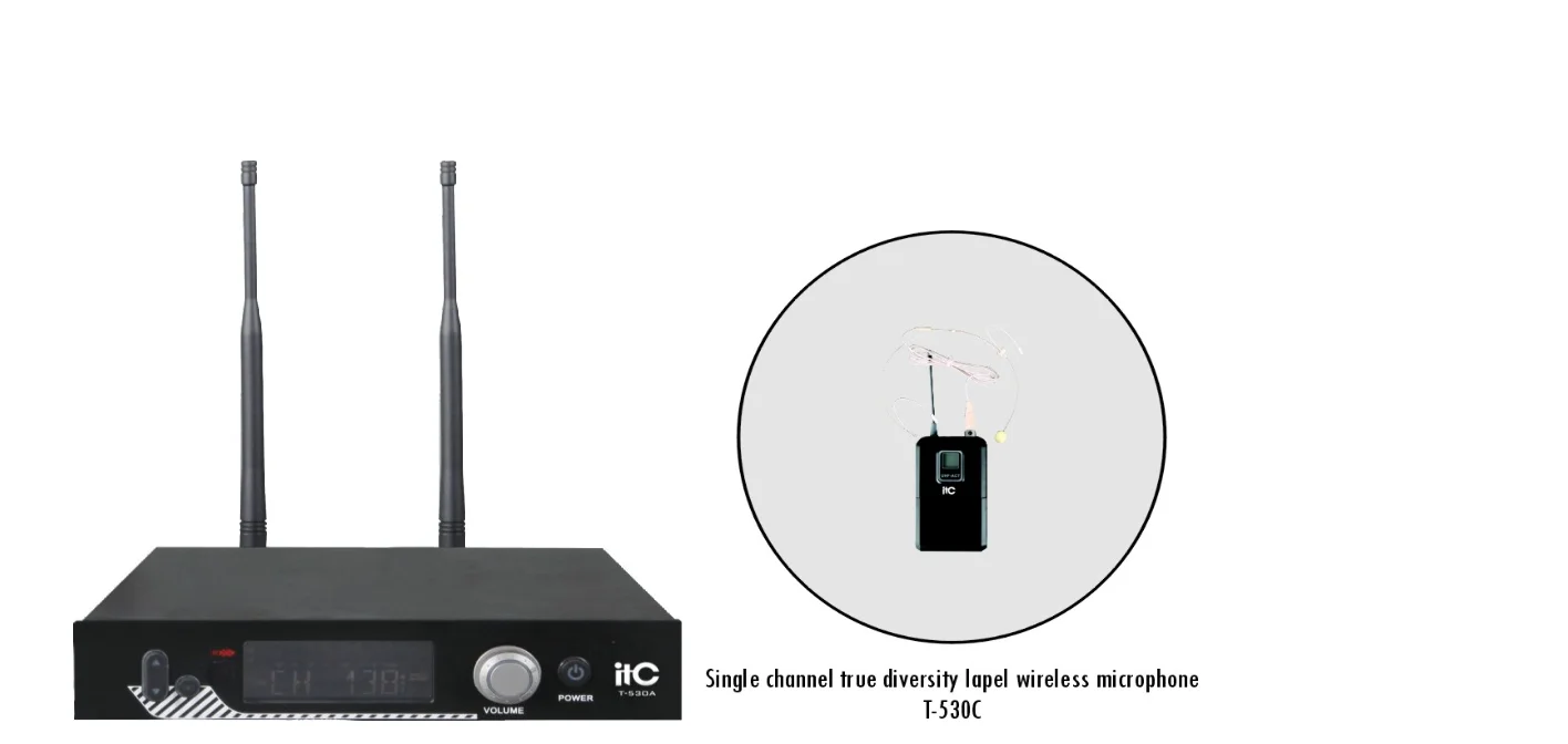 ITC T-530C приёмник + головной микрофон 2