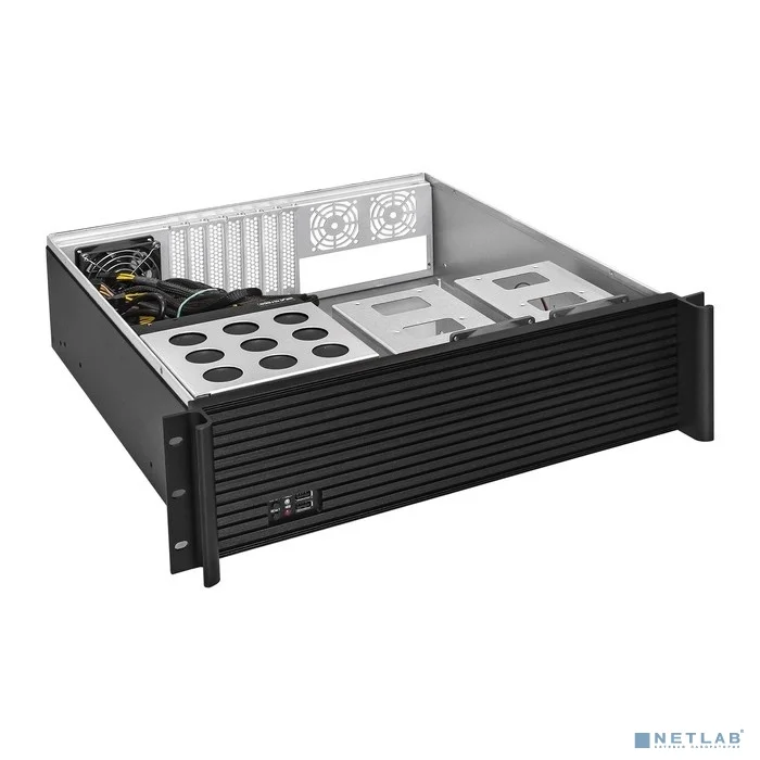 Exegate EX292700RUS Серверный корпус ExeGate Pro 3U450-08 <RM 19", высота 3U, глубина 450, БП 1200ADS, USB>