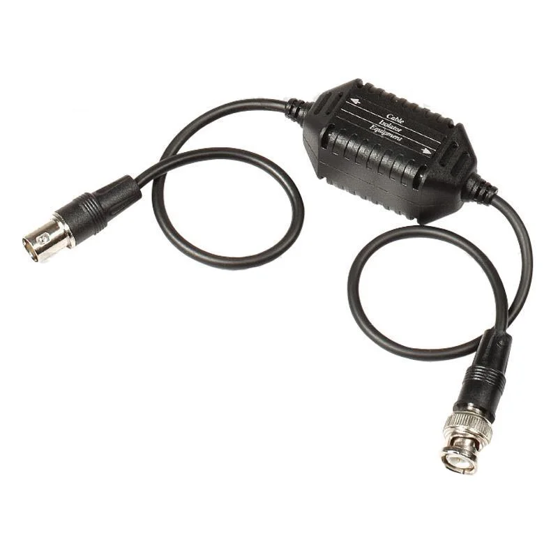 Изолятор коаксиального кабеля SC&T GL001H Изолятор коаксиального кабеля для защиты от искажений по земле и высокочастотных помех. BNC - BNC. Встроенная защита от скачков напряжения в цепи передачи видеосигнала (TVS). Размеры (ШxВx