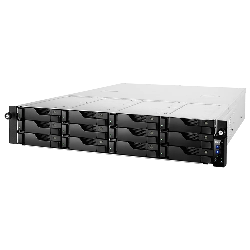 Платформа СХД ASUSTOR AS7112RDX 12 Bay (Max.24) 2xM.2 4xGLAN 8GB (Max.128 GB) DDR4 2xUSB-C 4xUSB