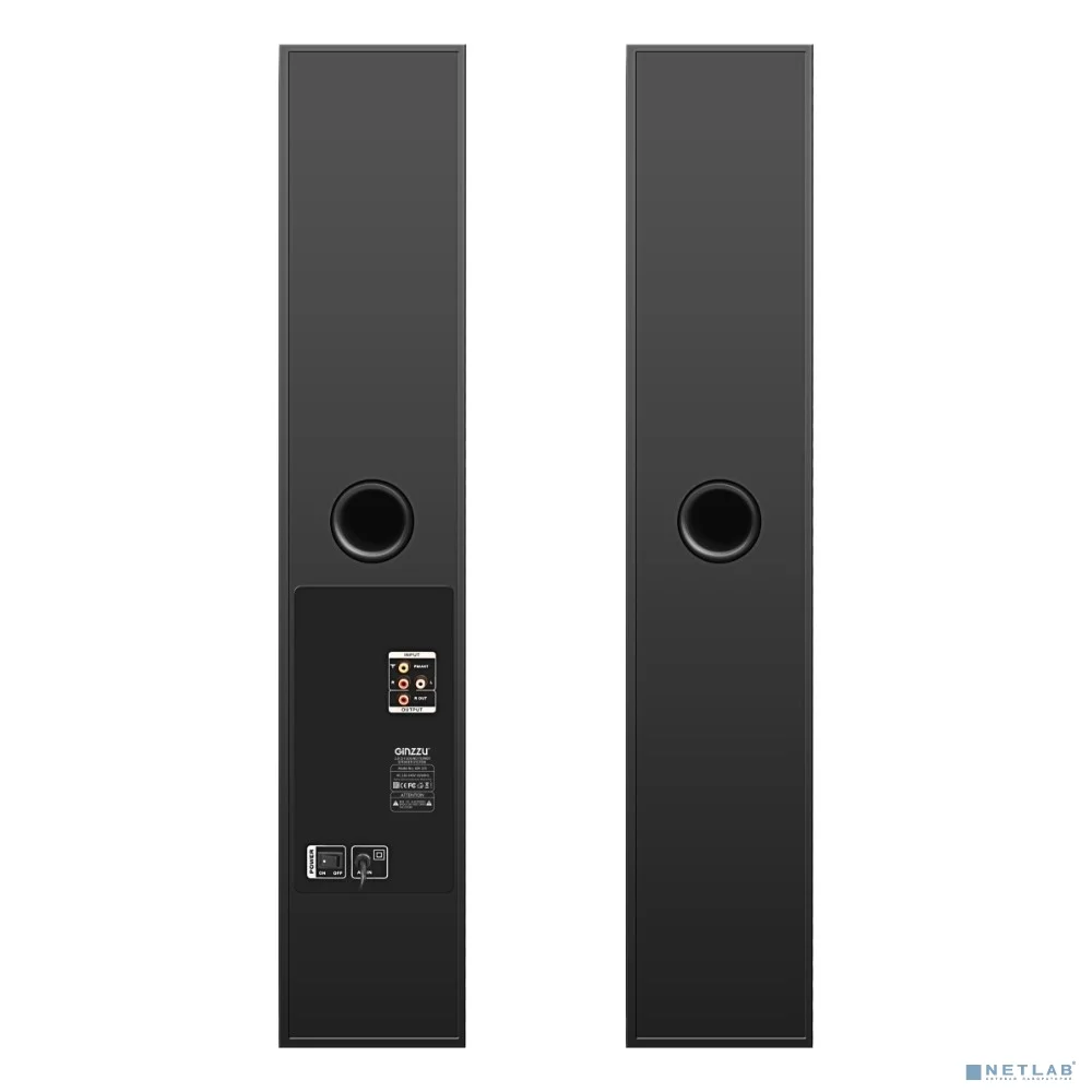 Повреждение упаковки Ginzzu GM-325, Акустическая система 2.0, 2x60W/BT/USB/SD/FM/AUX/ДУ