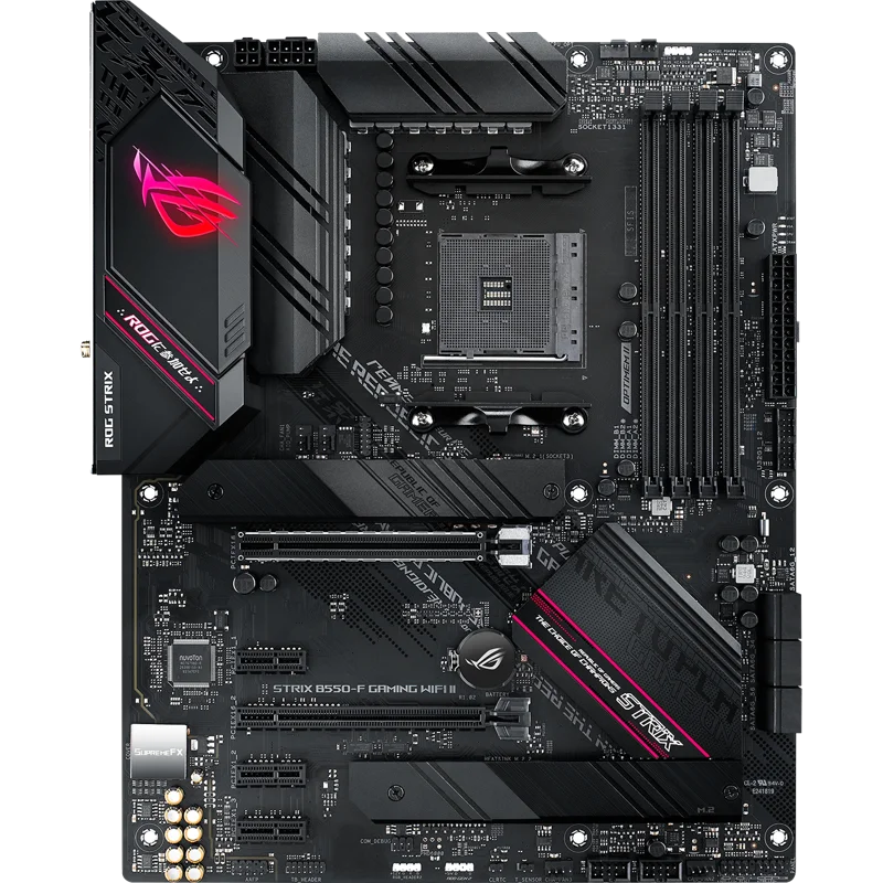 Материнская плата ASUS ROG STRIX B550-F GAMING WIFI II AM4 ATX 4xDDR4 2xPCIEx16 3xPCIEx1 2xM.2 HDMI DP 2.5GLAN WIFI 6E(453314)