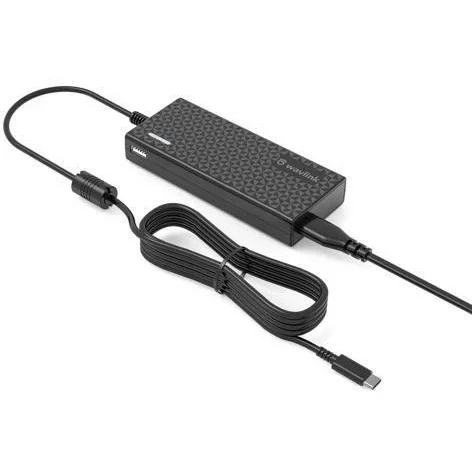 Адаптер питания AC Adapter WAVLINK USB Type-C 77W Power Adapter + 1xUSB A charge port (USB-C PD 65W and USB A port 12W charge), Type C cable 1.2M, AC cable 1.5M, Input AC100-240V, 50-60Hz