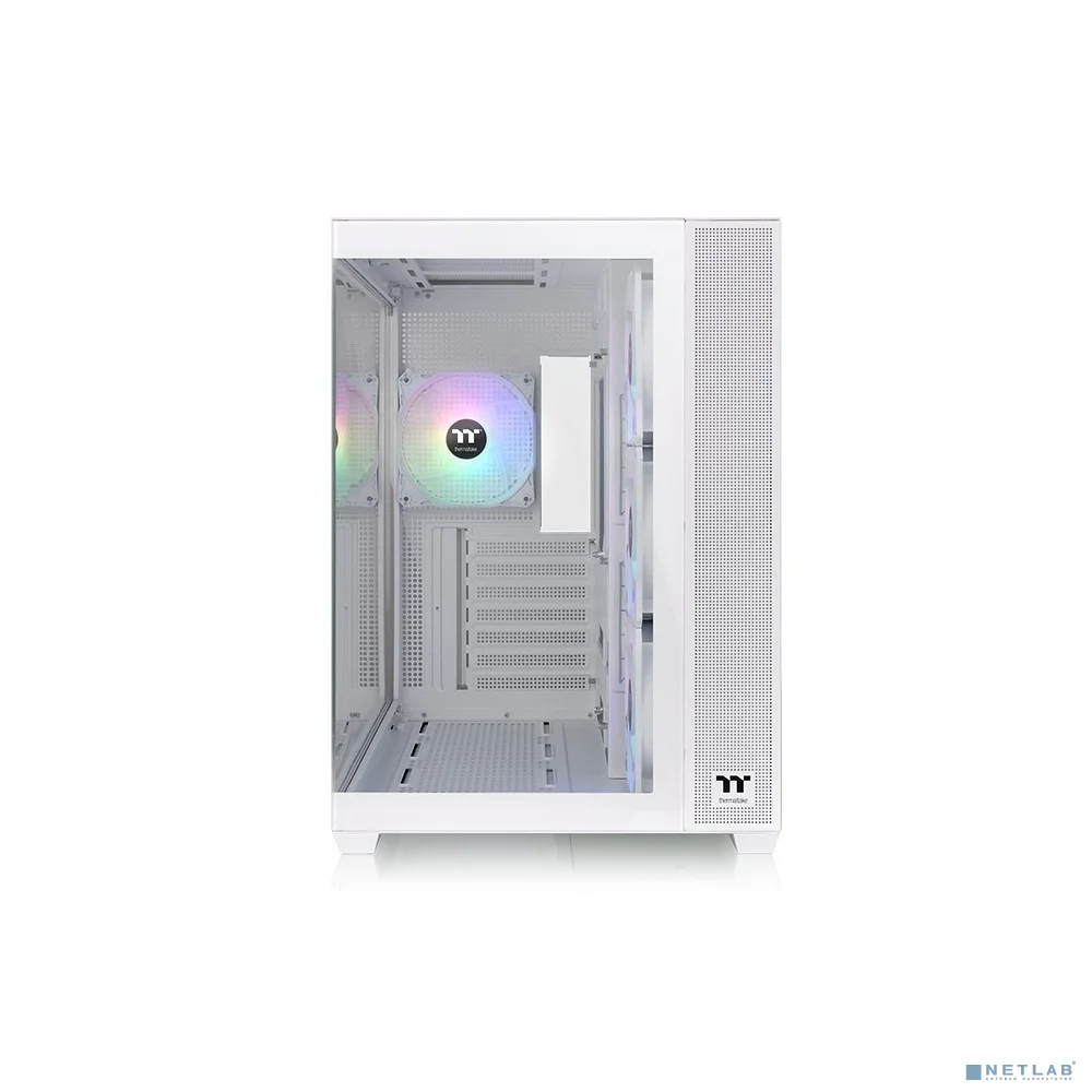 Корпус Thermaltake View 380 TG ARGB белый без БП ATX 6x120mm 2x140mm 1x200mm 2xUSB3.0 audio bott PSU