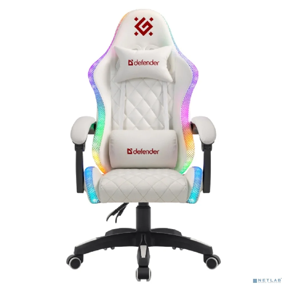 Игровое кресло Energy Белый,RGB,класс 4,PU DEFENDER (64557)