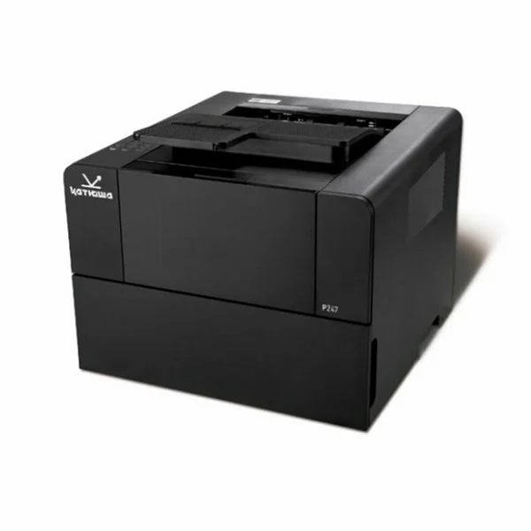 Принтер Катюша P247e, 47 стр/мин А4 Ч/Б, 1200 dpi. CPU 1 ГГц, 2 ГБ RAM, Ethernet, USB, USB-host, Wi-Fi. PS3, PCL5/6, PDF, GDI. 2,2" экран + клавиатура. Тонер 3 000 отп., 13 000 отп.