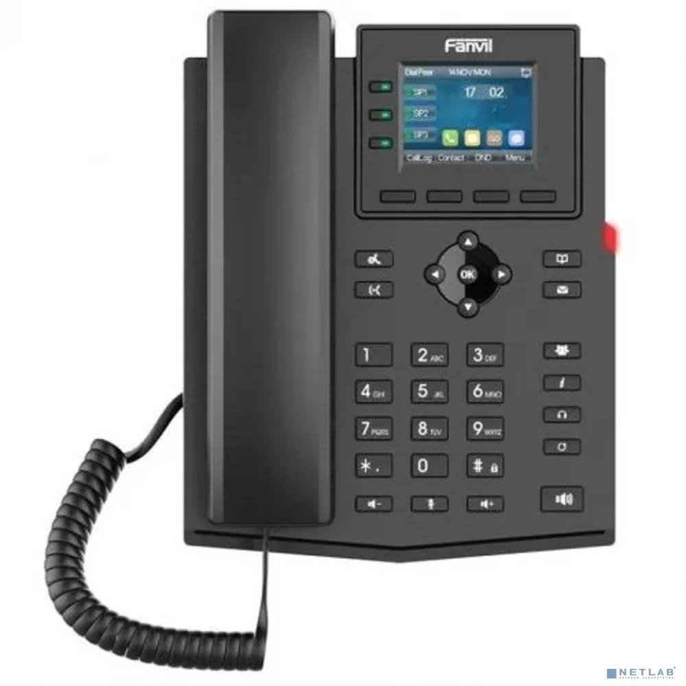 Fanvil X303P c б/п черный SIP телефон