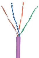 Кабель Кабель TWT UTP, 4 пары, Кат.5e, нг(А)-LS, IEC 60332-3, 305 метров, фиолетовый