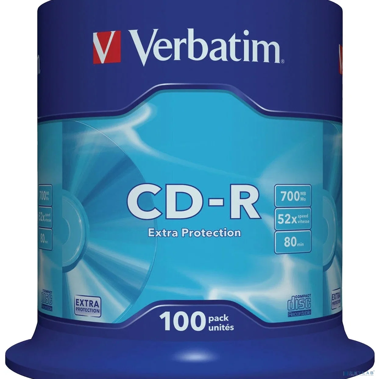 Verbatim Диски CD-R 100 шт 700Mb 52x Cake Box ( 43411)