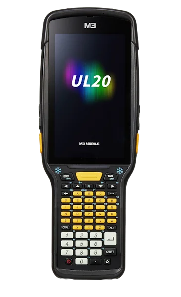 Терминал сбора данных M3 Mobile UL20F Android 10.0 GMS, FHD, 802.11 a/b/g/n/ac, SE5850 ER, Rear Camera, BT, NFC(HF), 4G/64G, 53K, Std Bat for low temp incl & Bullet Proof Film, Hand Strap. Req CRD&PWR