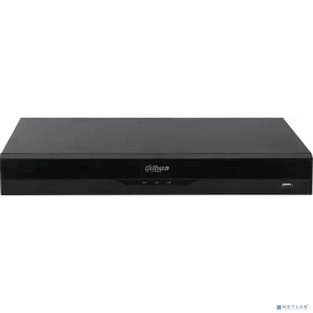 DAHUA DHI-NVR4208-8P-EI 8-канальный IP-видеорегистратор c PoE, 4K, H.265+, видеоаналитика, входящий поток до 256Мбит/с, 2 SATA III до 16Тбайт