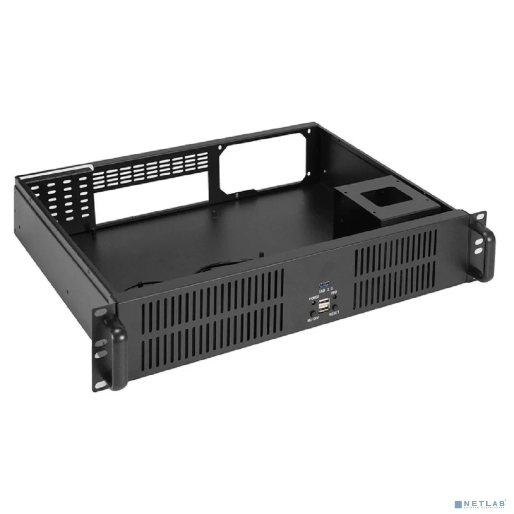 Exegate EX298274RUS Серверный корпус ExeGate Pro 2U350-33 <RM 19", высота 2U, глубина 350, БП 400ADS, 2*USB+1* USB3.0>