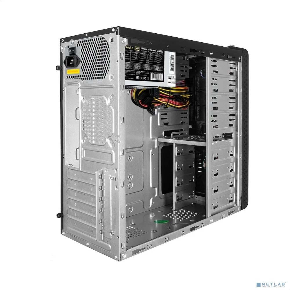 Exegate EX269439RUS Корпус Miditower ExeGate UN-604 (ATX, без БП, 2*USB+2*USB3.0, аудио, черный)