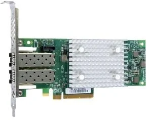 адаптер Qlogic QLE2692 16Gb Dual Port FC HBA, x8 PCIe, SR LC multi-mode optic, LP + FH, transivers included